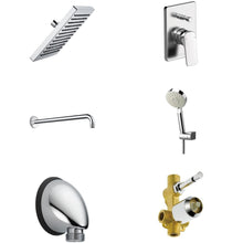 Load image into Gallery viewer, DUCHA CUADRADA DELTA KORBY CON DUCHA DE MANO