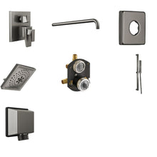 Load image into Gallery viewer, SISTEMA DE DUCHA DELTA TRILLIAN CUADRADA CON DUCHA DE MANO CON DESVIADOR