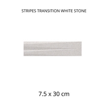 Load image into Gallery viewer, STRIPES TRANSITION WHITE STONE 7.5 X30