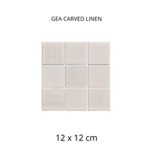 Load image into Gallery viewer, GEA CARVED LINEN 12 X 12