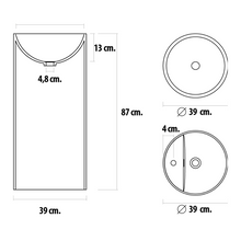 Load image into Gallery viewer, LAVABO FLORIDA PIE NEGRO