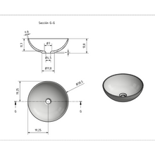 Load image into Gallery viewer, LAVABO FLORIDA 38.5X38.5