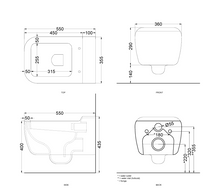 Load image into Gallery viewer, SHUI WC HUNG WALL AVENA