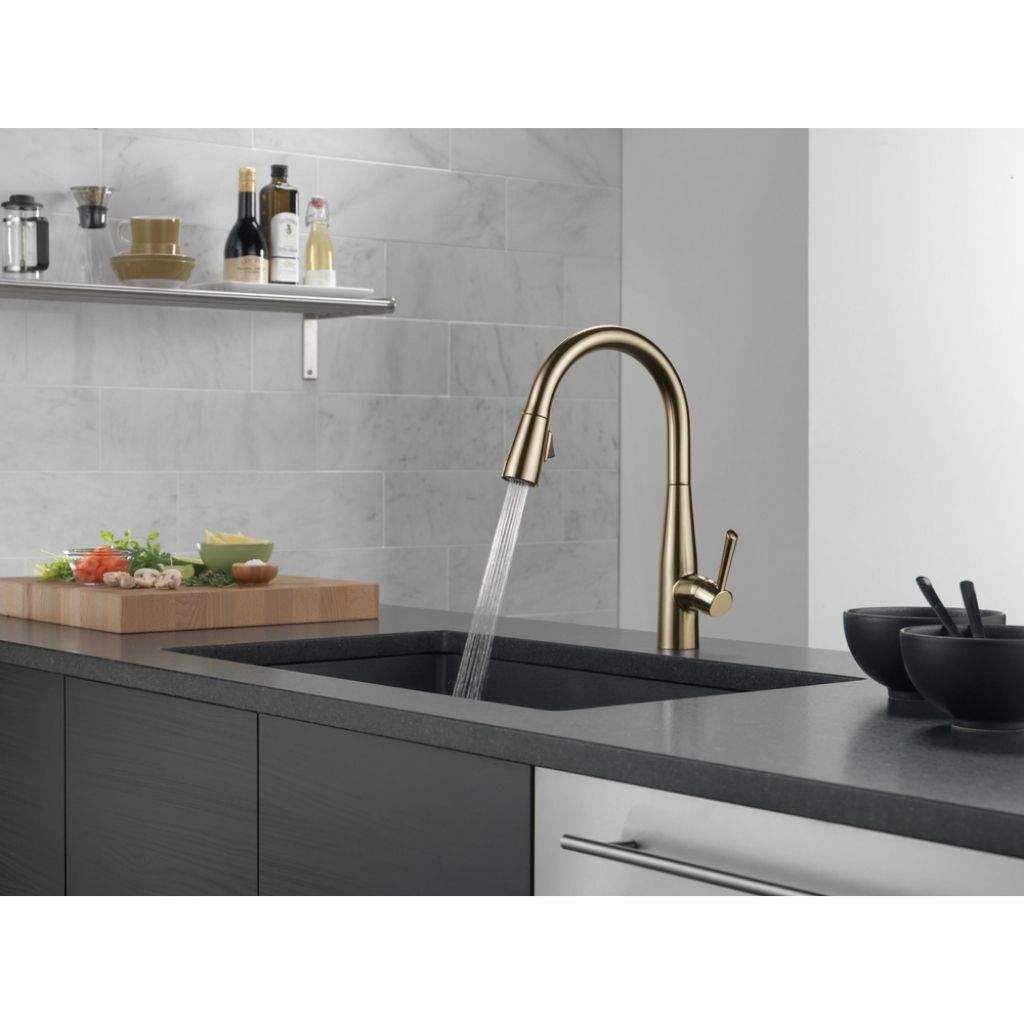 GRIFERIA DE COCINA ESSA EXTENDIBLE MONOMANDO 9113-CZ-DST CHAMPAGNE BRONZE