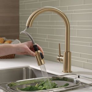 GRIFERIA DE COCINA TRINSIC EXTENDIBLE MONOMANDO 9159-CZ-DST CHAMPAGNE BRONZE