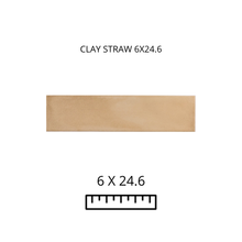 Load image into Gallery viewer, CLAY STRAW 6X24.6
