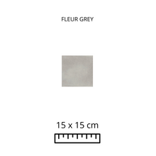 Load image into Gallery viewer, FLEUR GREY 15X15
