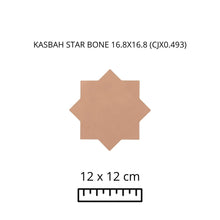 Load image into Gallery viewer, KASBAH STAR BONE 16.8X16.8
