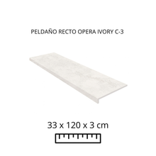 Load image into Gallery viewer, PELDAÑO RECTO OPERA IVORY C-3
