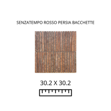Load image into Gallery viewer, SENZATEMPO ROSSO PERSIA BACCHETTE 30,2X30,2
