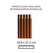 Load image into Gallery viewer, TRIANGLE GLOSSY SMALL BRUN | ROMBINI
