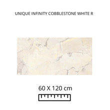 Load image into Gallery viewer, UNIQUE INFINITY COBBLESTONE WHITE R 60x120
