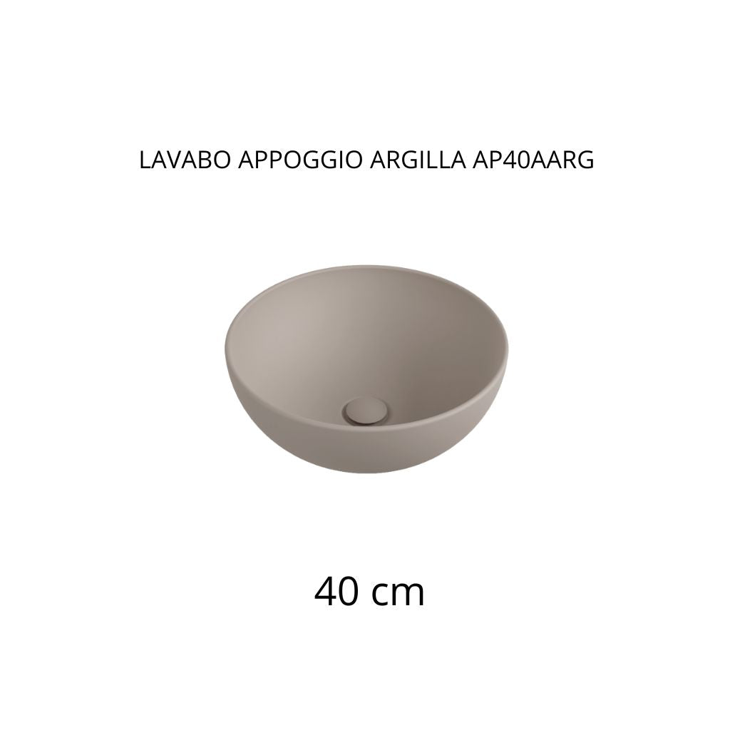 LAVABO APPOGGIO ARGILLA AP40AARG